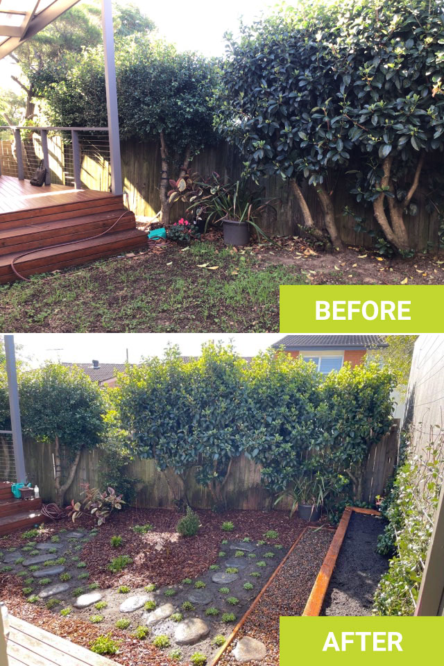 gardening services sydney before After