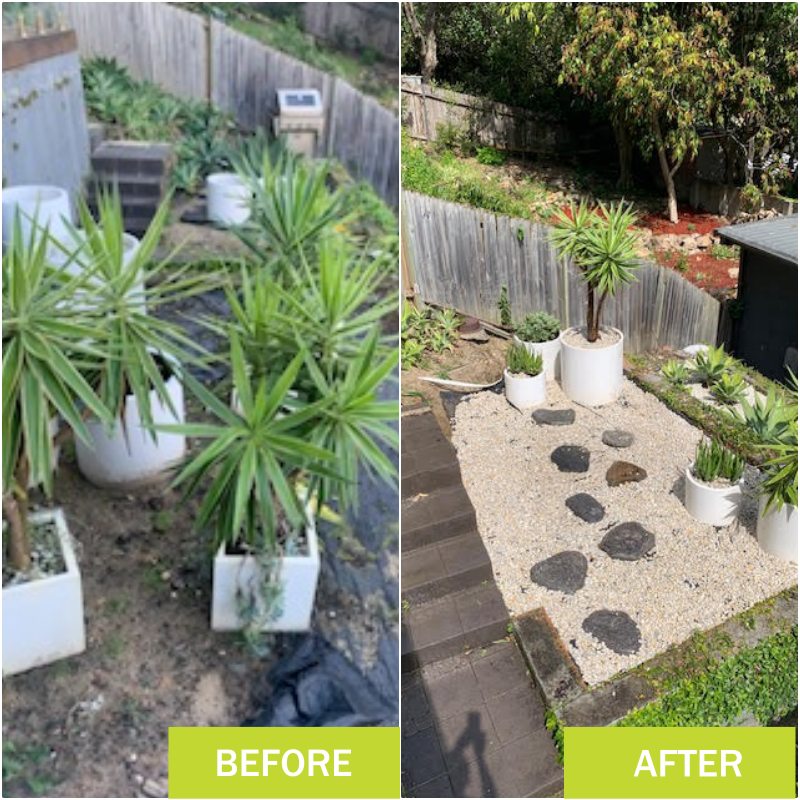 landscaping services sydney before After